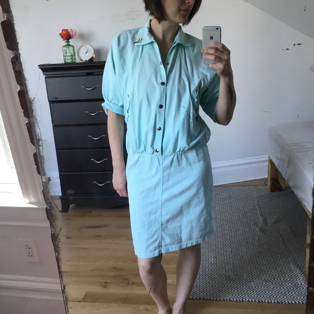 Light blue vintage dress